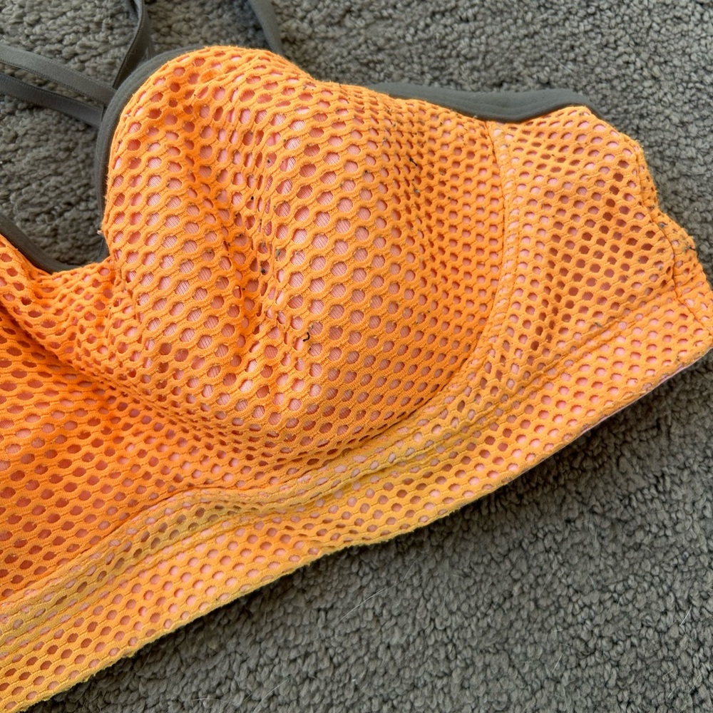 Victoria's Secret Orange and Gray Sports Bra - Picture 4 of 7